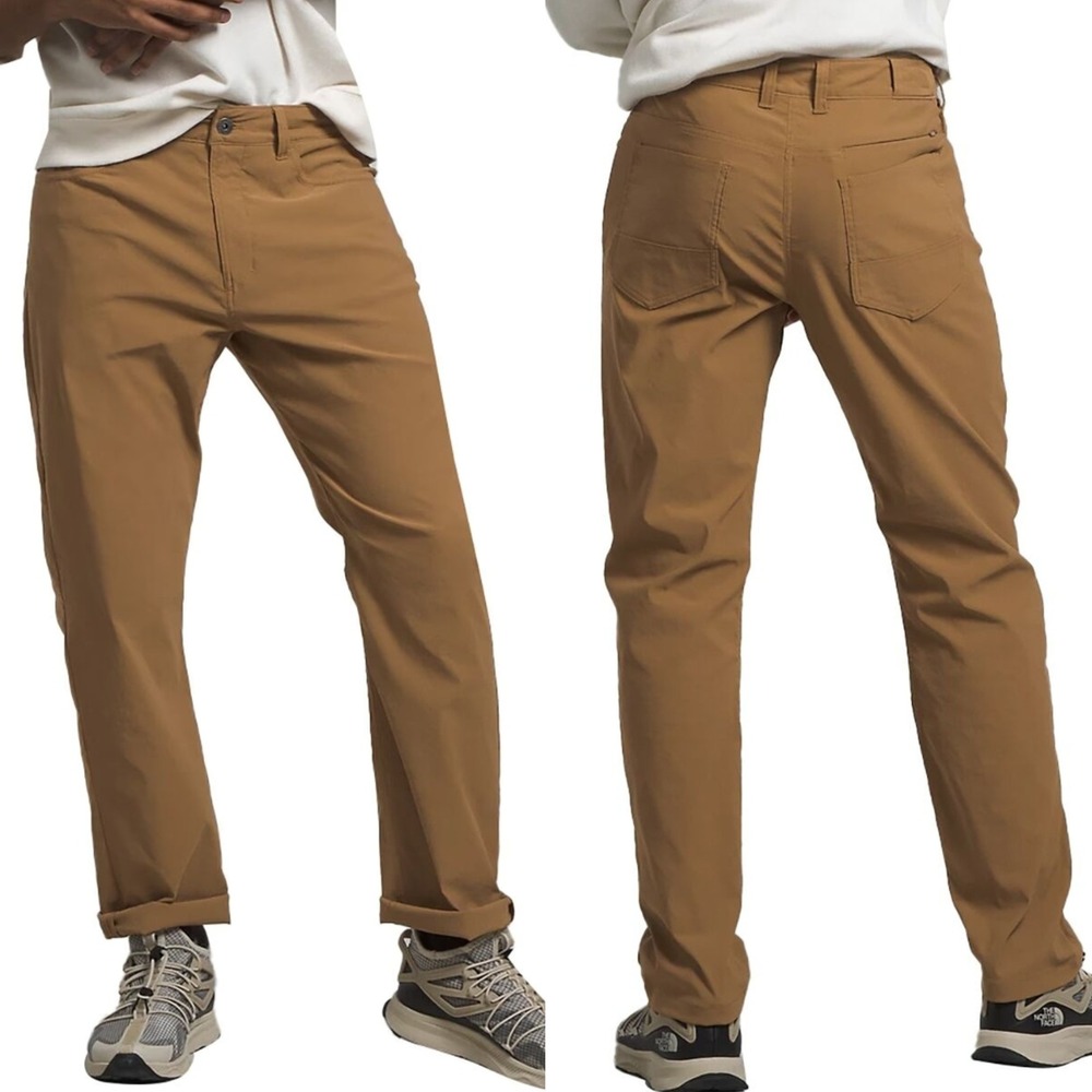 The North Face Mens Sprag 5-Pocket Pants Size 32 Short Utility Brown Hike DWR